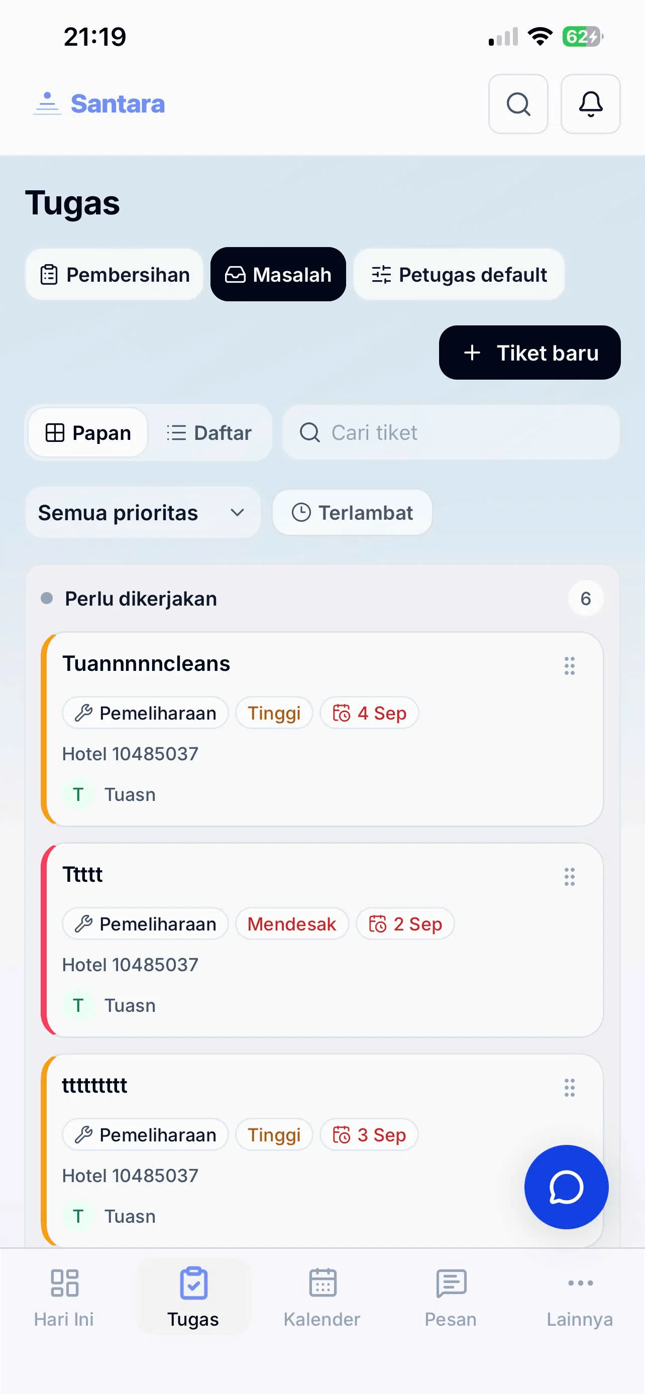 Manajemen Masalah dan Pemeliharaan