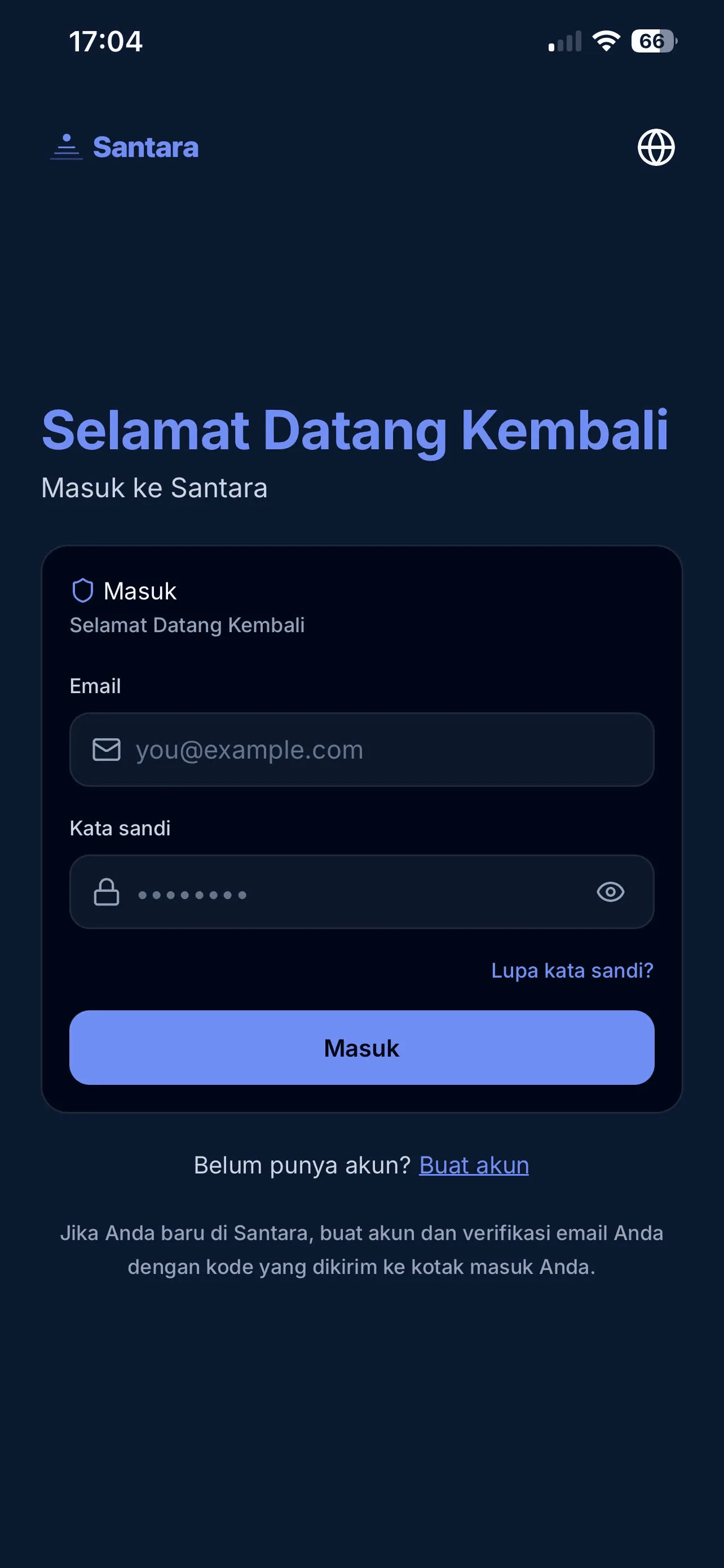 Layar Masuk