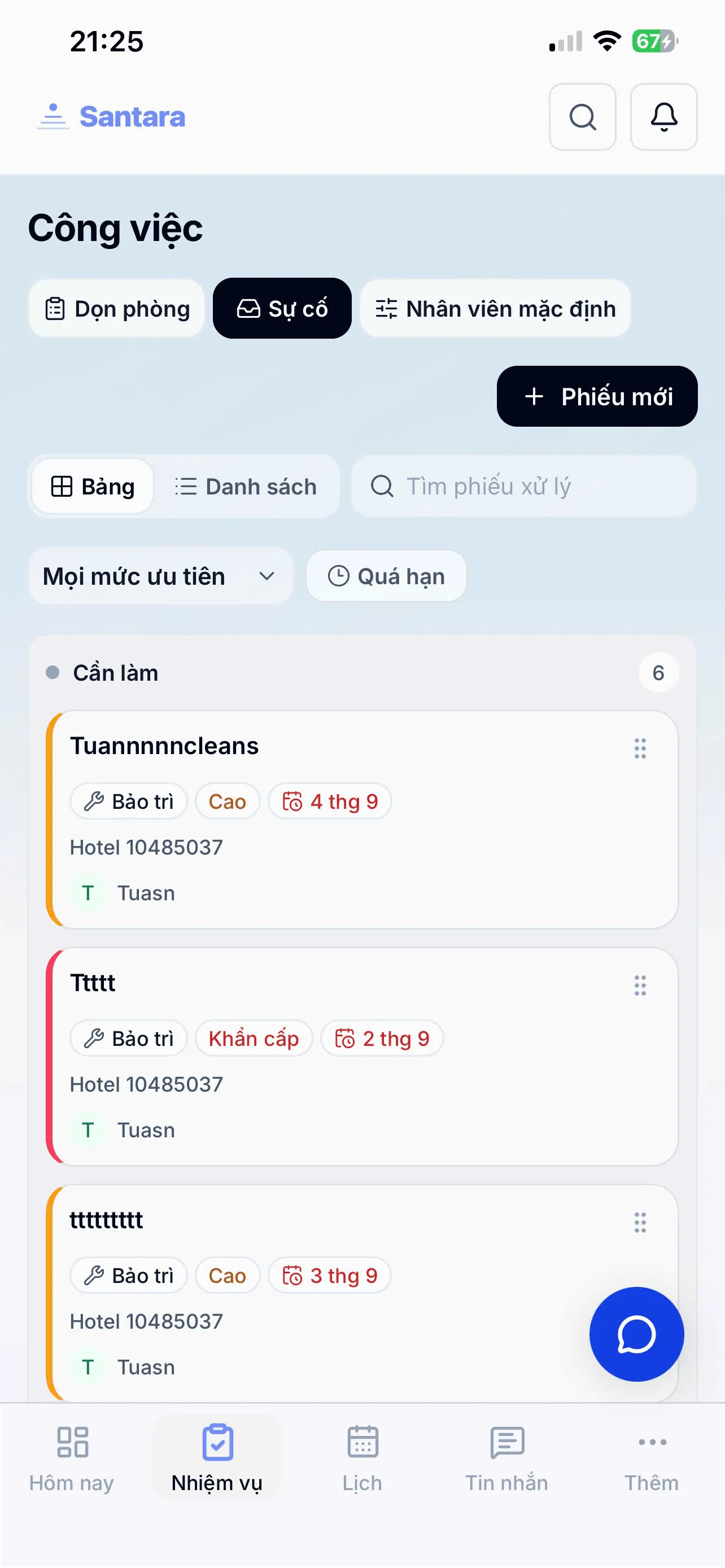 Quản lý Sự cố và Bảo trì
