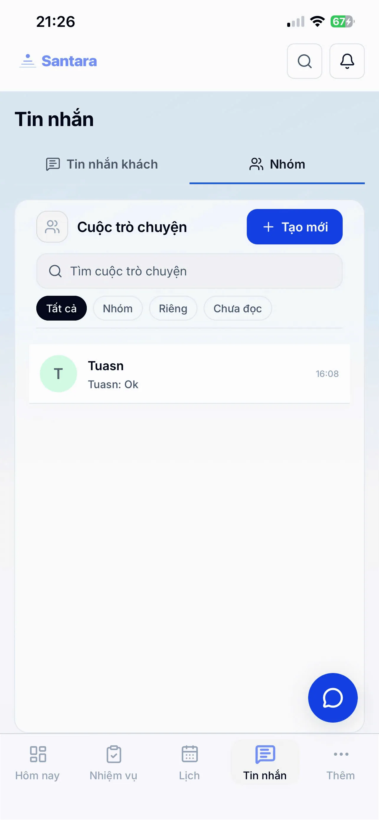 Chat nội bộ đội ngũ